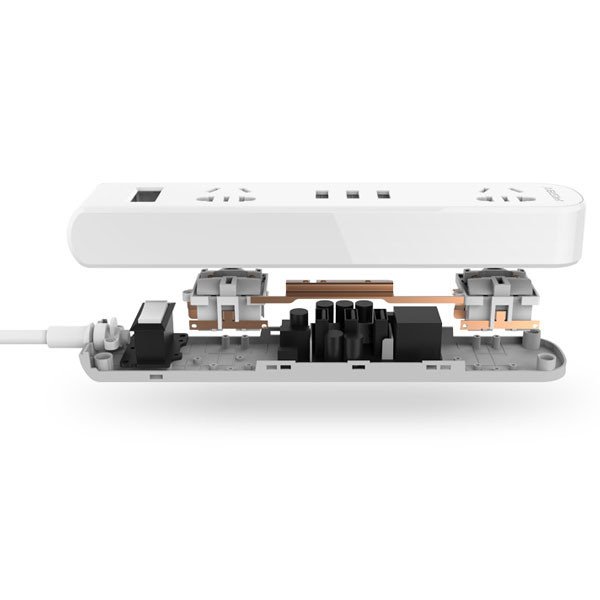 Ổ cắm điện Pisen KY-23(EP)  ( 2 x AC , 3 x USB )